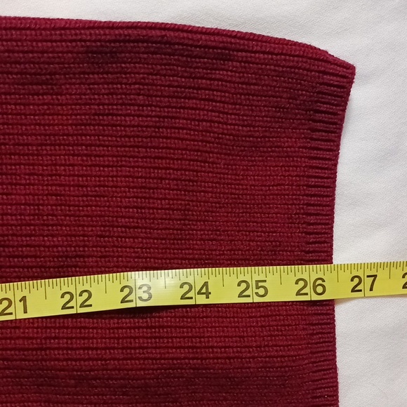 NWT Banana Republic Men's Maroon Wool Blend V-Neck Sweater Size L - Picture 8 of 9